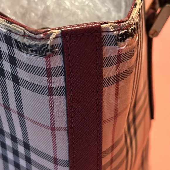 BURBERRY Logo Nova Check Tote Shoulder Bag - Picture 10 of 16